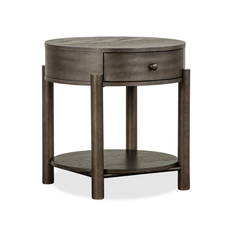 Scottville Shaped Nesting Cocktail Table With 2 End Table, 4 Pieces: 2 Coffee Tables, 2 End Tables