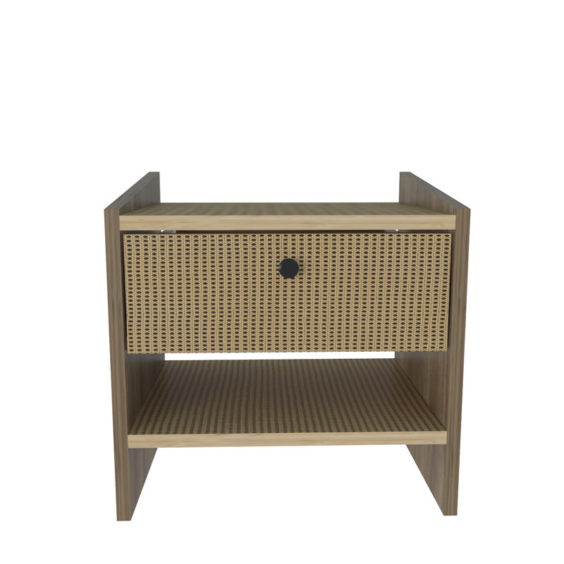Berlin 1 Drawer Bedside Table, Oak