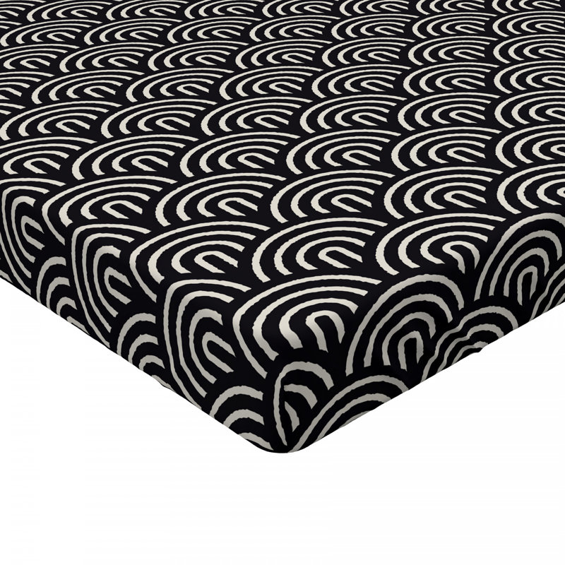 Microfiber Geometric Fitted Sheet, Twin XL Fitted Sheet