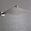 Modern 10" Rectangle Wall Mounted Complete Shower System With Anti-Scald Pressure Balance Valve-129021942