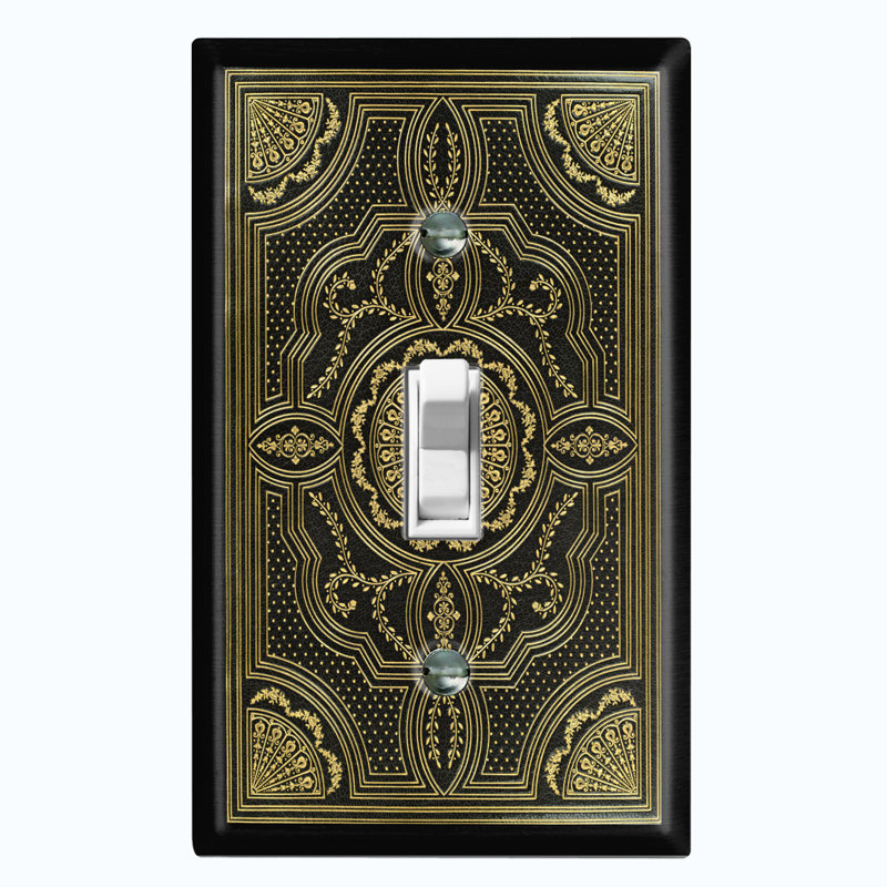Patterned 1 - Gang Toggle Light Switch Standard Wall Plate