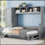 Lit escamotable mural avec placard et tiroirs Murphy-1929970758-1935587422