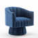 Murrow Upholstered Swivel Barrel Chair