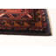 Tapis rouge en laine noué à la main de conception unique 2 pi 6 po x 9 pi 3 po Teimani
