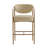 Upholstered Counter Stool with Metal Frame-118574584