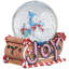 Boule à neige de Noël 5,25 "Musical" Joy "Snowmen and Gingerbread