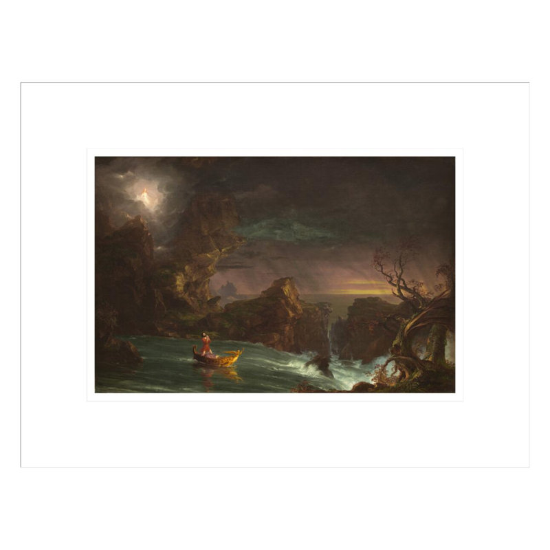 Le voyage de la vie: la virilité par Thomas Cole - Estampe numérique encadrée, H 12,98 po x l 16,75 po