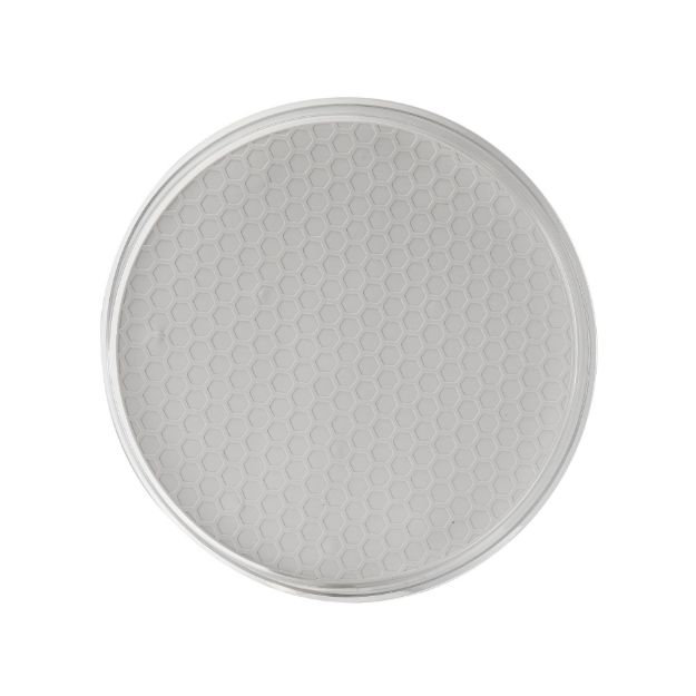 Nayalee Low-Wall Turntable - Oyster Gray, 1.68" H x 12.25" W x 12.25" D