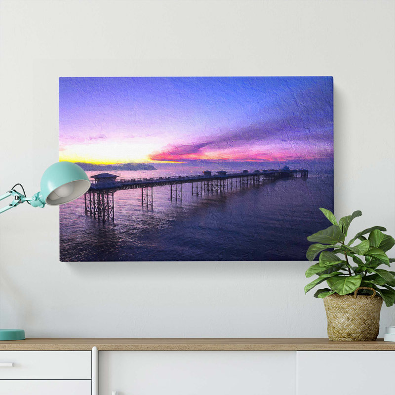 Pier In Llandudno Wales - Wrapped Canvas, 50cm H x 76cm W x 3cm D