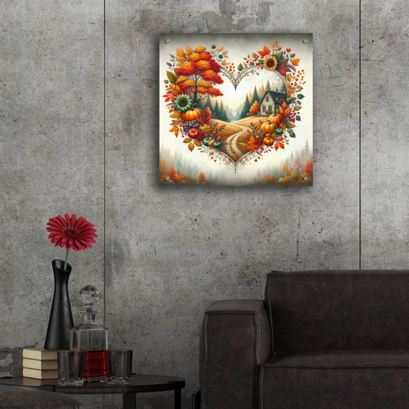 Art mural épique «Fall In Love 2» par Rey Klimt, 24 po x 24 po, H 24 po x l 24 po