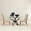 Chaise de salle à manger Abbott - Cuir taupe-119929887