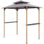 Gazebo de terrasse avec barbecue à deux niveaux, 2,4 m x 1,5 m