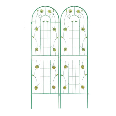 2 Pack Metal Garden Trellis Rustproof Trellis For Climbing Plants Outdoor Flower Support