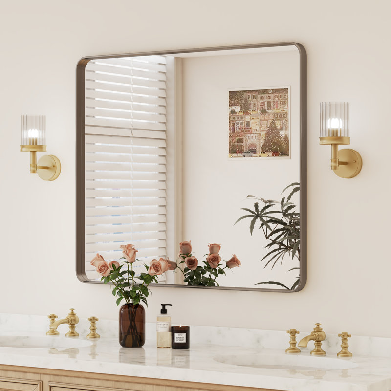 Miroir de salle de bain sur mesure, 40 po x 36 po