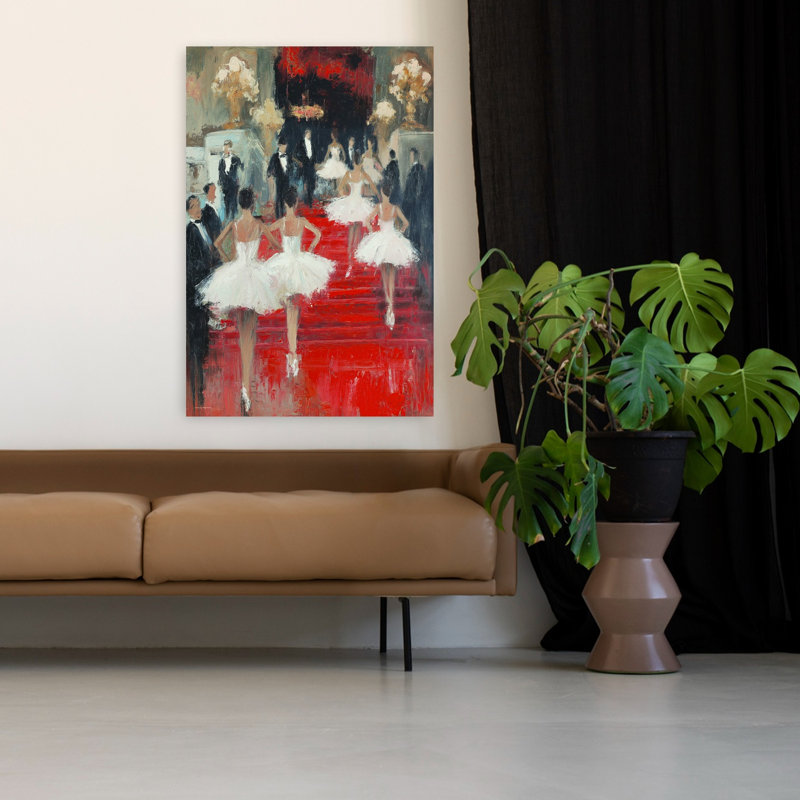 Grace and Glamour, art mural contemporain, H 48 po x l 32 po