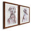 Sitting Dog II Premium encadré mat - prêt à être suspendu-1335331559-1335331564