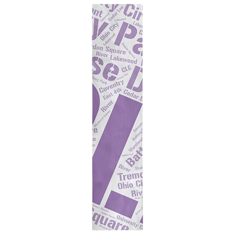 Chemin de table blendtable en coton, 90 po x 16 po, Mauve, Cleveland