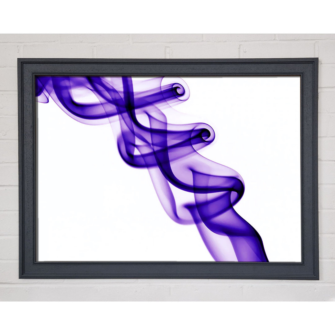 Gerahmtes Leinwandbild Purple Smoke