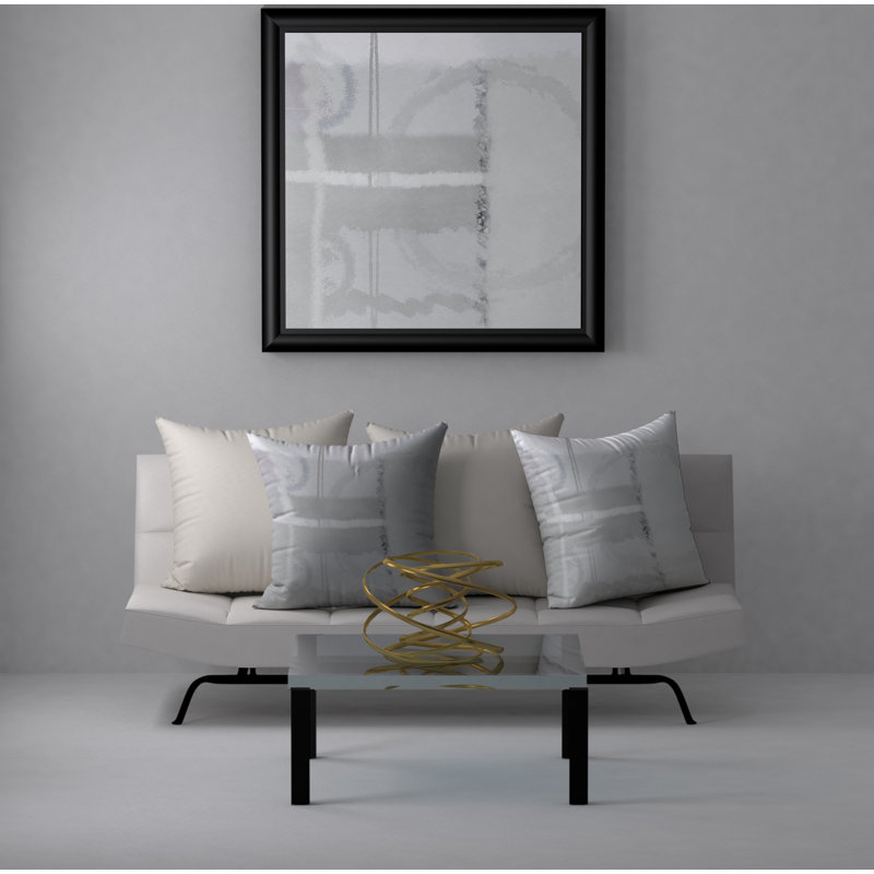 Abstract Reversible Throw Pillow, 24" x 24"