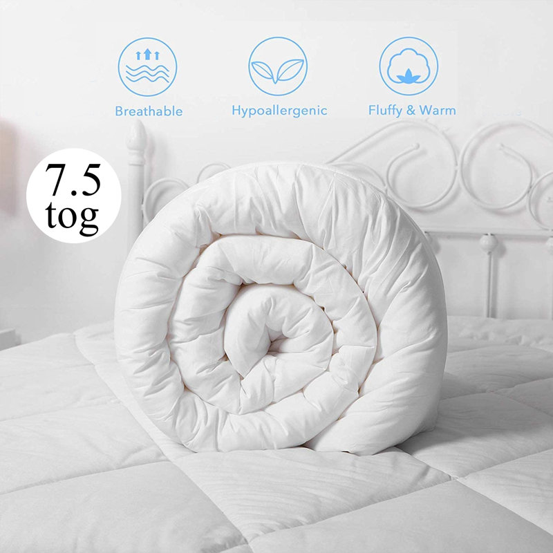 Hollowfiber Summer Duvet 7.5 Tog All Season Lightweight, Kingsize