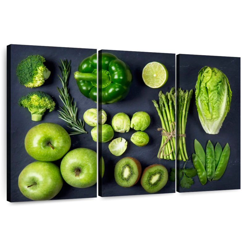 Yarlin - fruits et légumes verts, H 20 po x l 33 po