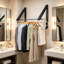 Foldable Wall Mounted Clothes Rack - Space-Saving Aluminum Hanger