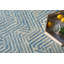 Naturals Hand Tufted Geometric Area Rug in Ivory/Blue/Gray-843033003