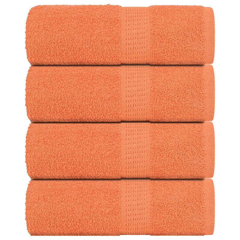 Sawiki 100% Cotton Bath Towels, Navy blue, Fingertip Towel - 4 Pack