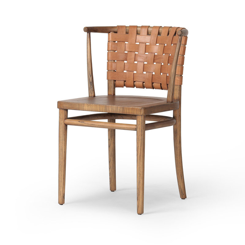 Penelope Leather Upholstered Arm Chair