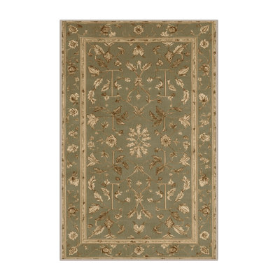 Tapis botanique brun lavable à la machine