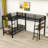 Senters Twin Over Twin & Twin L-Shaped Bunk Beds with Built-in-Desk and Shelf