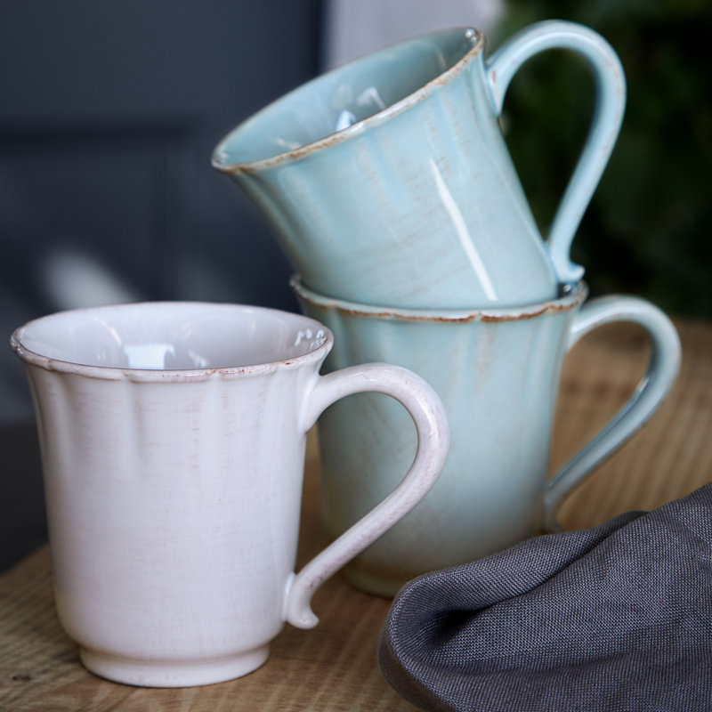 Alentejo Handmade Stoneware Coffee Mug, Turquoise