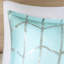 Édredon double / grand avec base et fond embellissements métalliques argentés-117061499