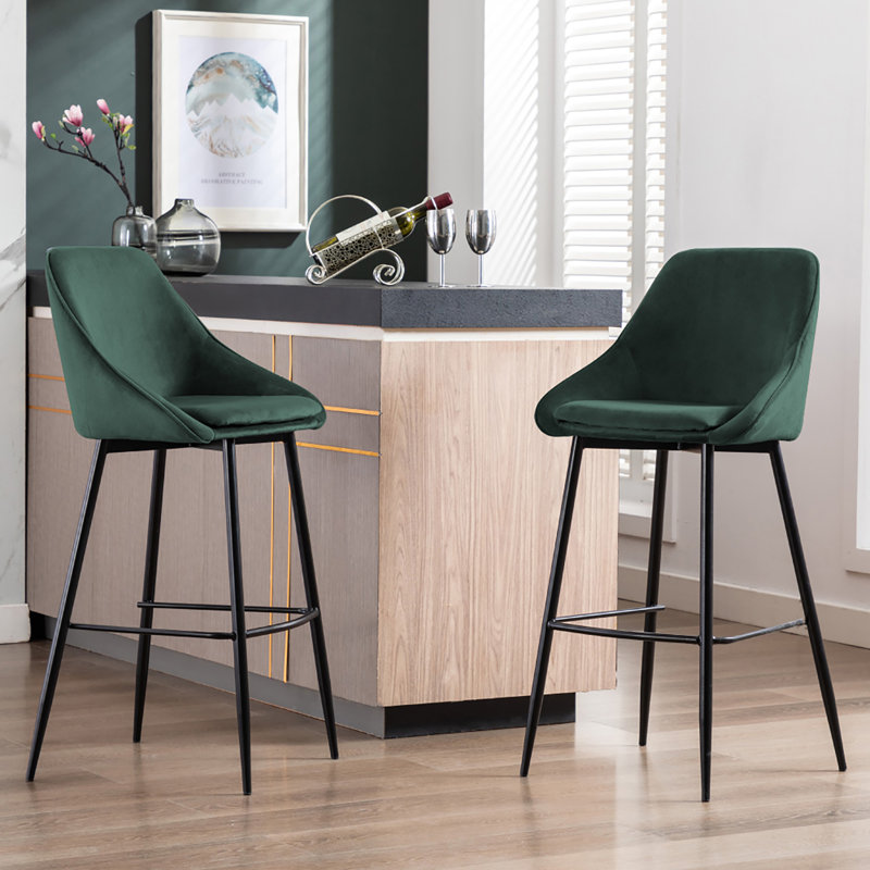 Tabouret Layken, Tabouret de bar (siège d'une hauteur de 29 po), Vert