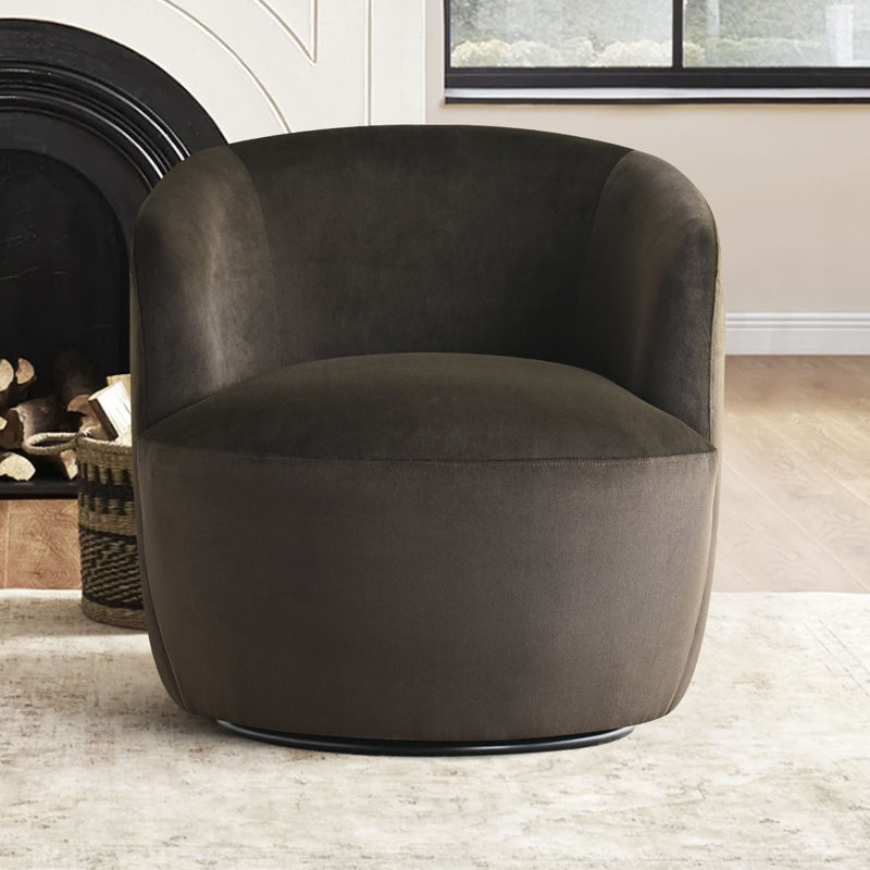 Petit fauteuil d'appoint 27 po, Brun
