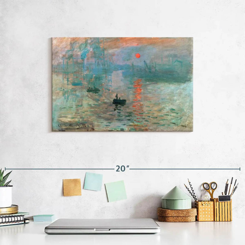 Impression sur toile Zen Impression Sunrise 1872, H 12 po x l 8 po x P 1 po