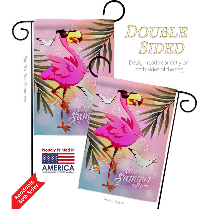 Double Sided 18.5 in. H x 13 in. W Polyester Garden flag