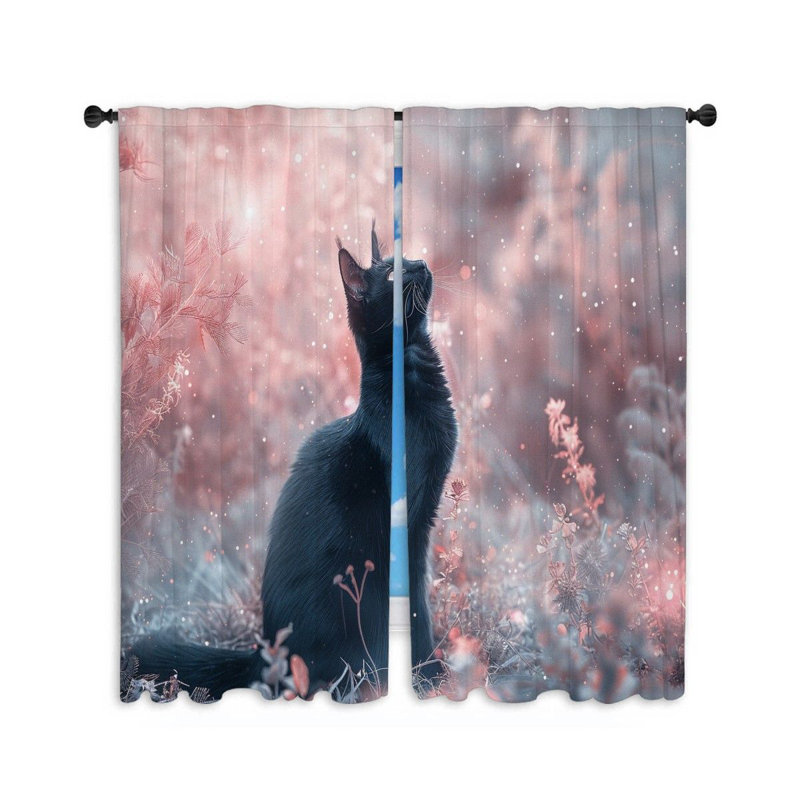 Paire de rideaux obscurcissant en polyester, L 40 po x L 54 po