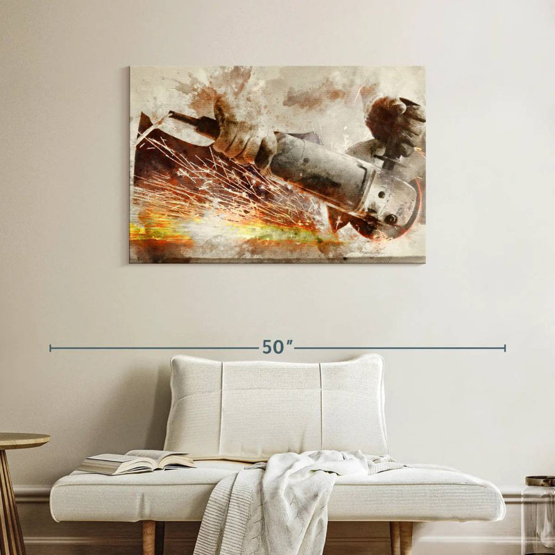 Alcaraz Metal Worker, 26" H x 39" W