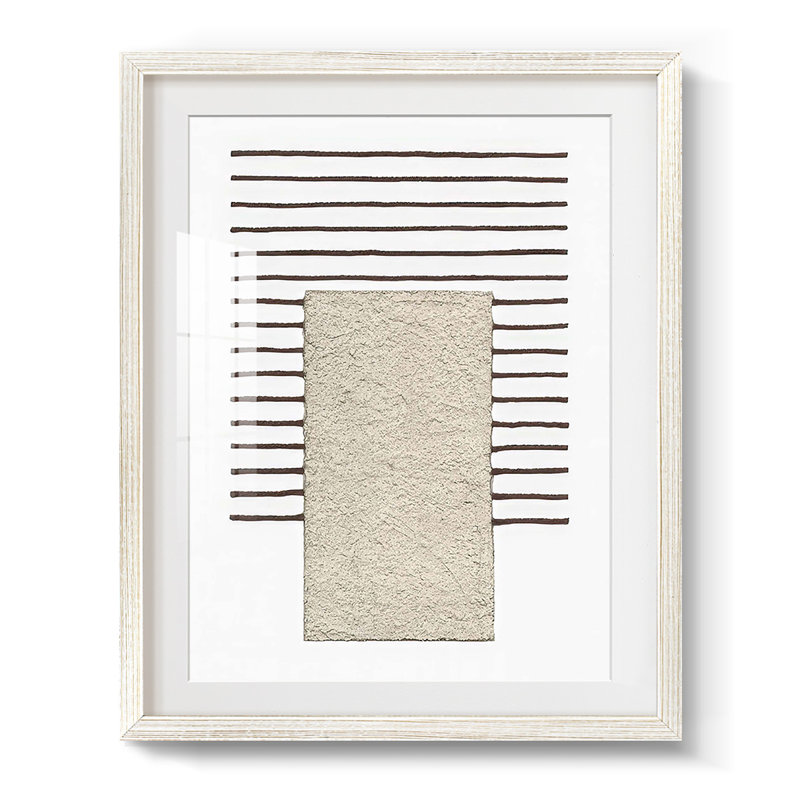 Monolithe I - impression encadrée, H 28,5 po x l 20,5 po, Blanc