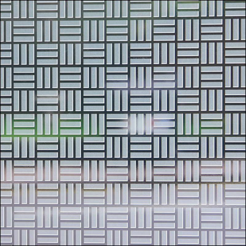Film transparent pour fenêtre en tissage égyptienne, 48 po x 84 po