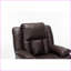 Fauteuil inclinable électrique de massage avec chauffage, port USB | Cuir PU brun foncé-51072545-51072556
