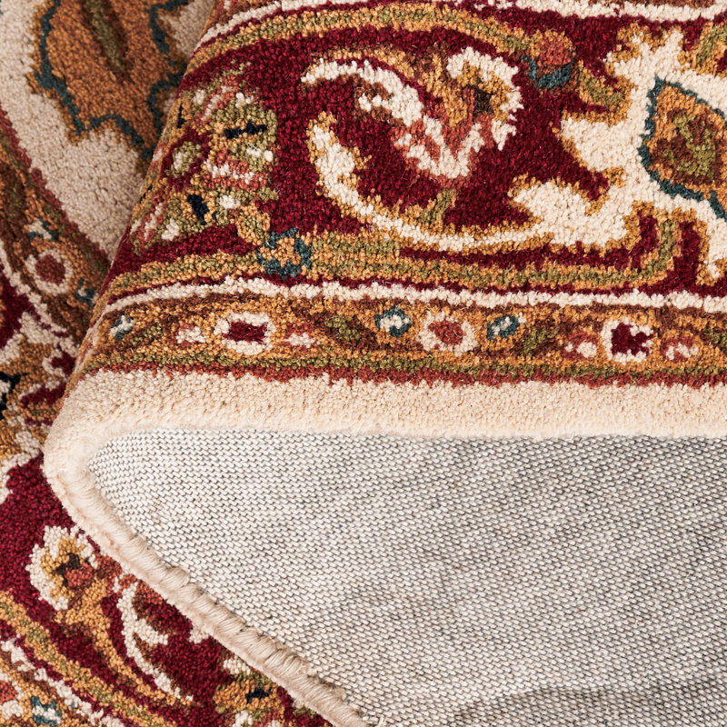 Tapis oriental en laine touffeté à la main Alg, Ovale 7 pi 6 po x 9 pi 6 po