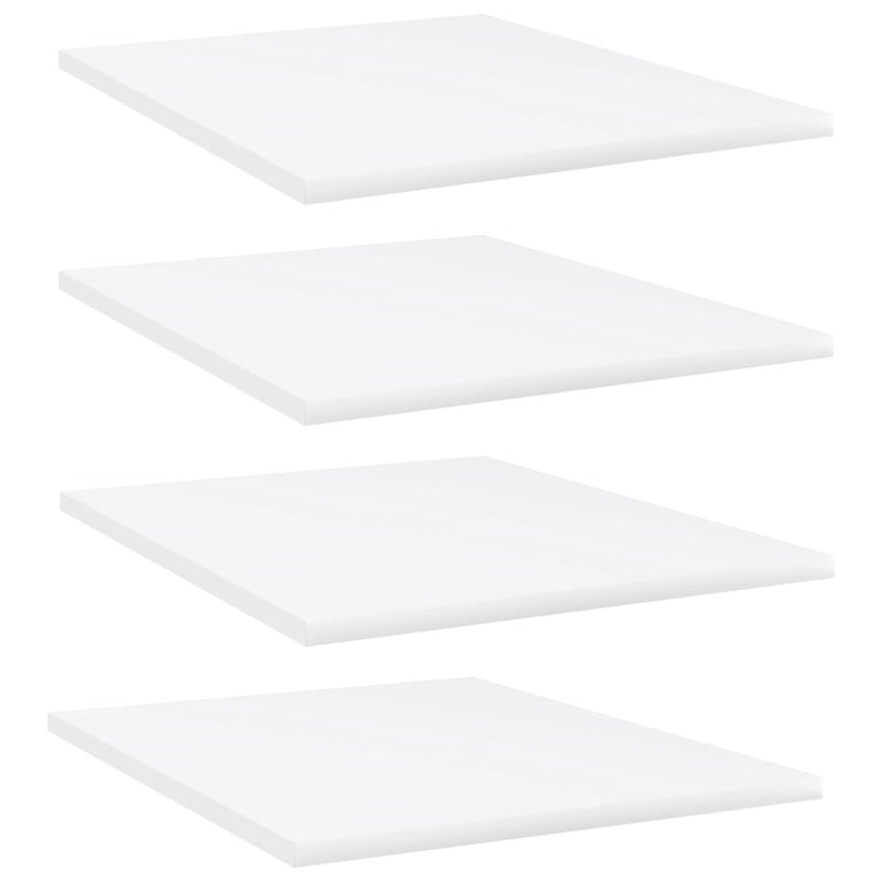 Tablettes flottantes étagères murales, Blanc, H 0,6 po x l 15,7 po x P 19,7 po
