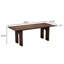 70.87"Minimalist Retro Brown Solid Wood Conference Table-2080311760