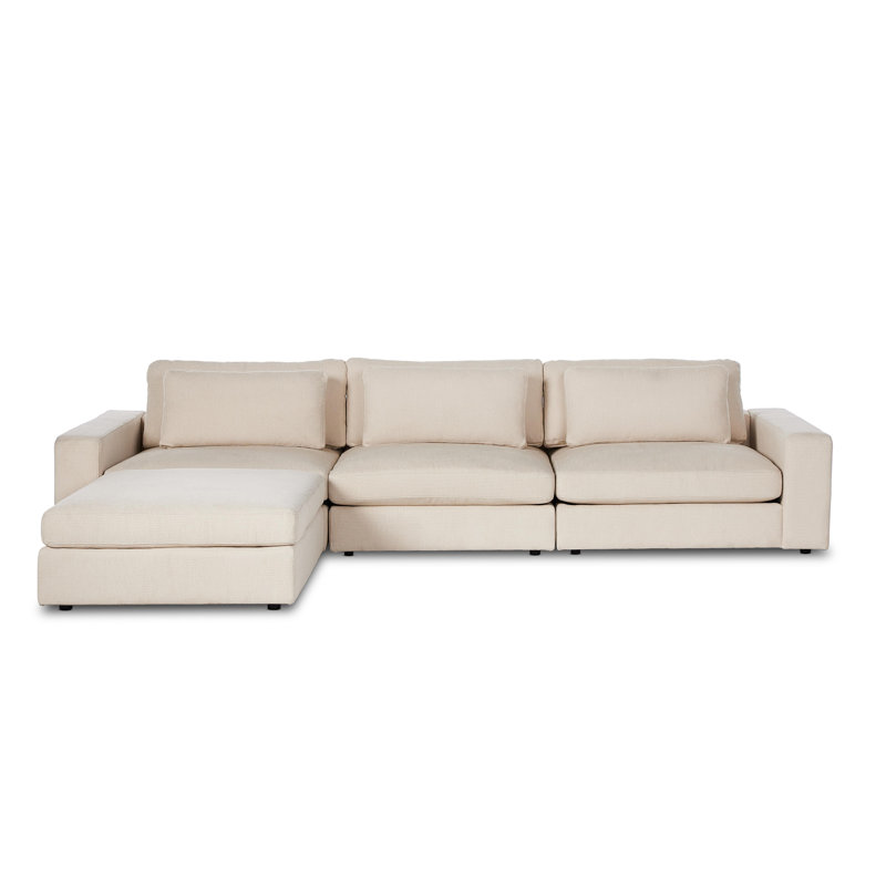 Bloor Modular Chaise Sectional, Clairmont Ivory