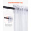 Voilages blancs, 2 panneaux de 213 cm de long (52 po x 84 po chacun), 100 % polyester. Parfait pour la chambre, le salon, le balcon ou le jardin. Installation facile grâce à ses deux passants pour tringle.-226520040