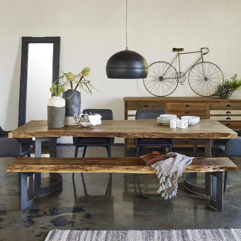 Kenmore Dining Table, Brown, 118" L x 40" W