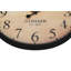 Horloge murale ronde de 20 pouces de hauteur, brun antique avec chiffres gras