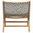 Alacam Teak Outdoor Lounge Chair with Rope Weave, Taupe-1194457963